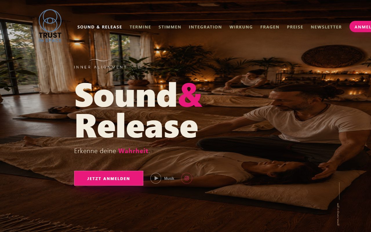 Startseite von Sound & Release